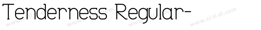 Tenderness Regular字体转换